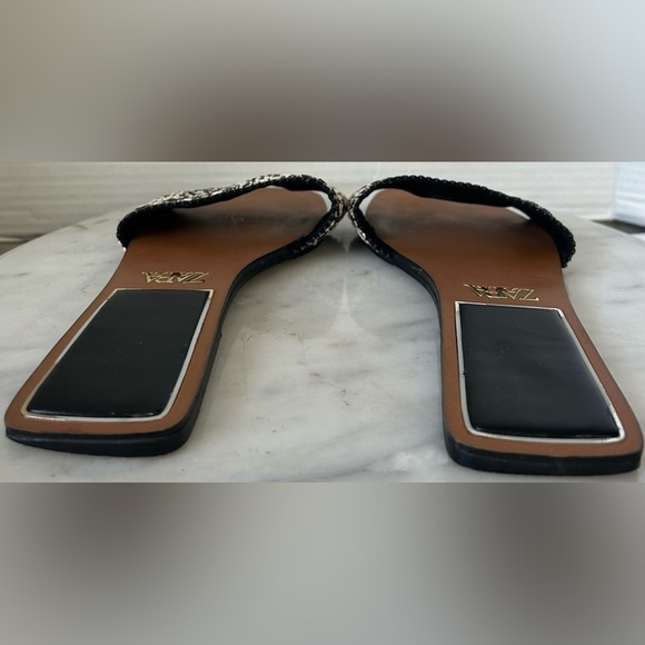 ZARA WOVEN SANDALS SIZE 40/9.5 - Picture 7 of 8